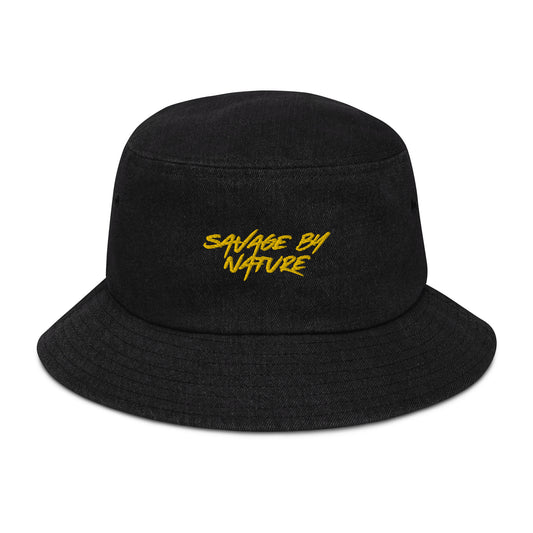 Savage By Nature ™️ - Denim bucket hat