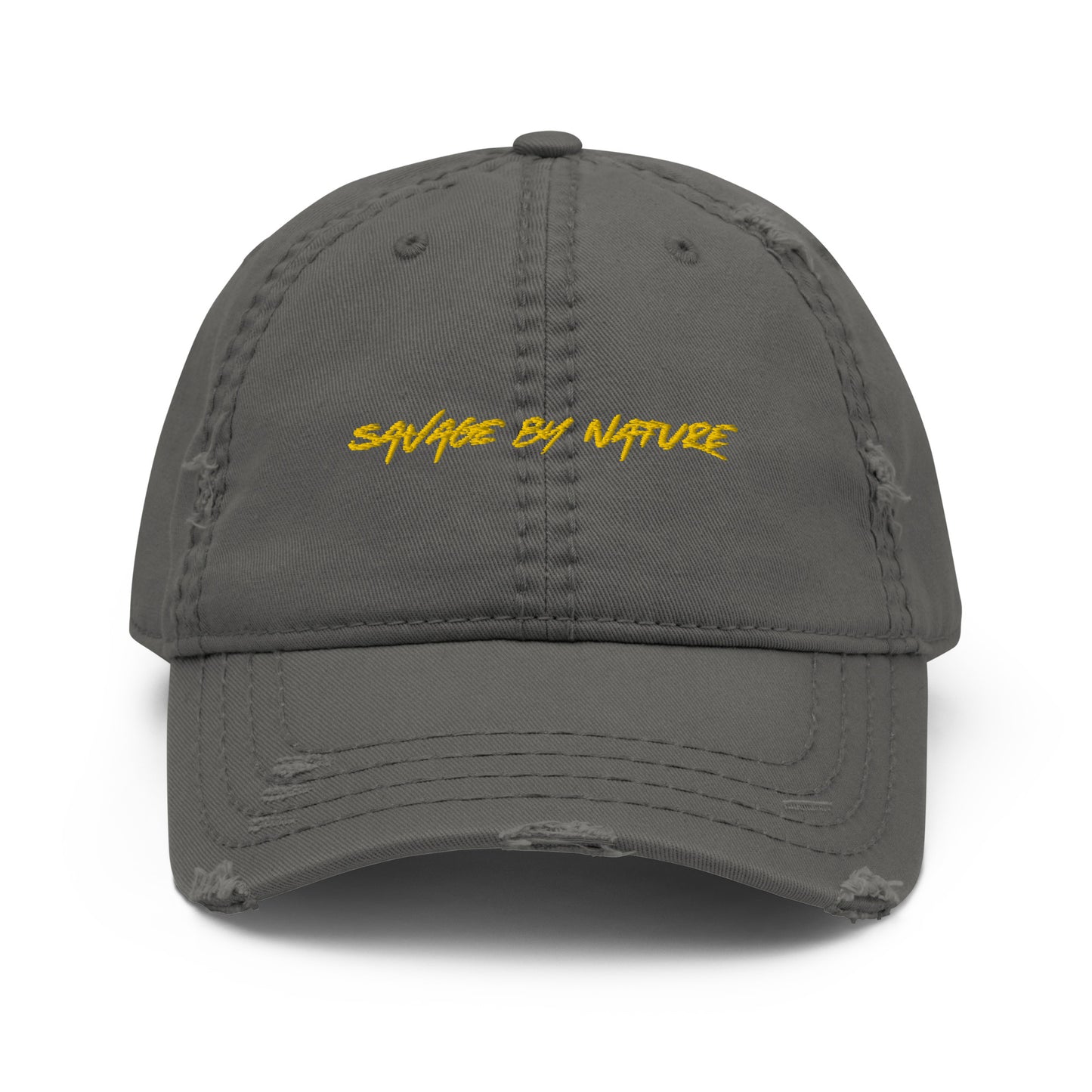 Savage By Nature ™️ - Distressed Dad Hat