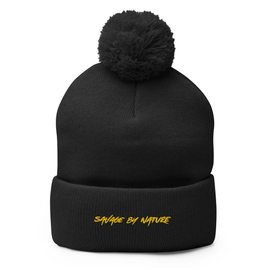 Savage By Nature ™️ - Pom-Pom Beanie