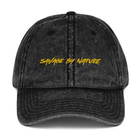 Savage By Nature ™️ - Vintage Cotton Twill Cap