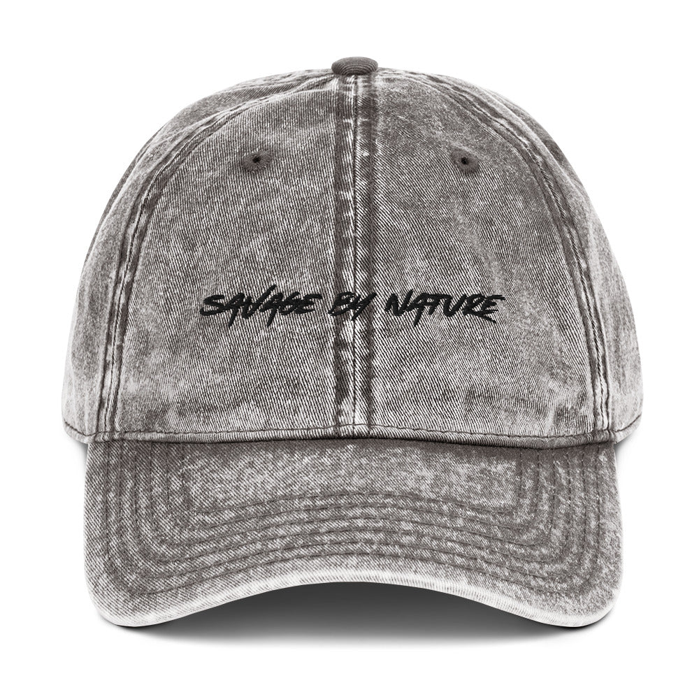 Savage By Nature ™️ - Vintage Cotton Twill Cap