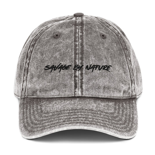 Savage By Nature ™️ - Vintage Cotton Twill Cap