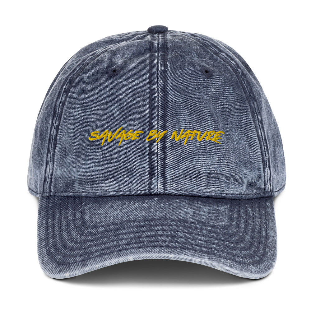 Savage By Nature ™️ - Vintage Cotton Twill Cap