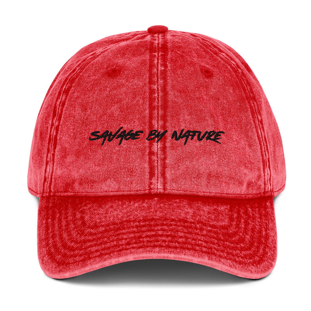 Savage By Nature ™️ - Vintage Cotton Twill Cap