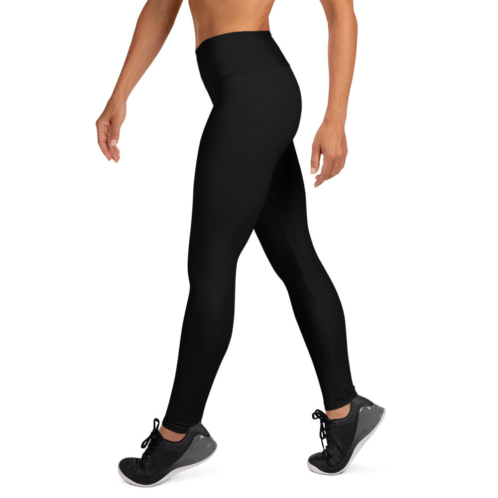 Determined Drip Black/White - Yoga Leggings