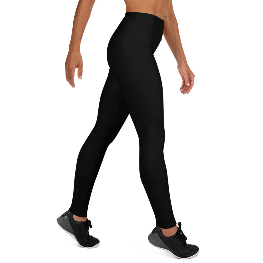 Determined Drip Black/White - Yoga Leggings