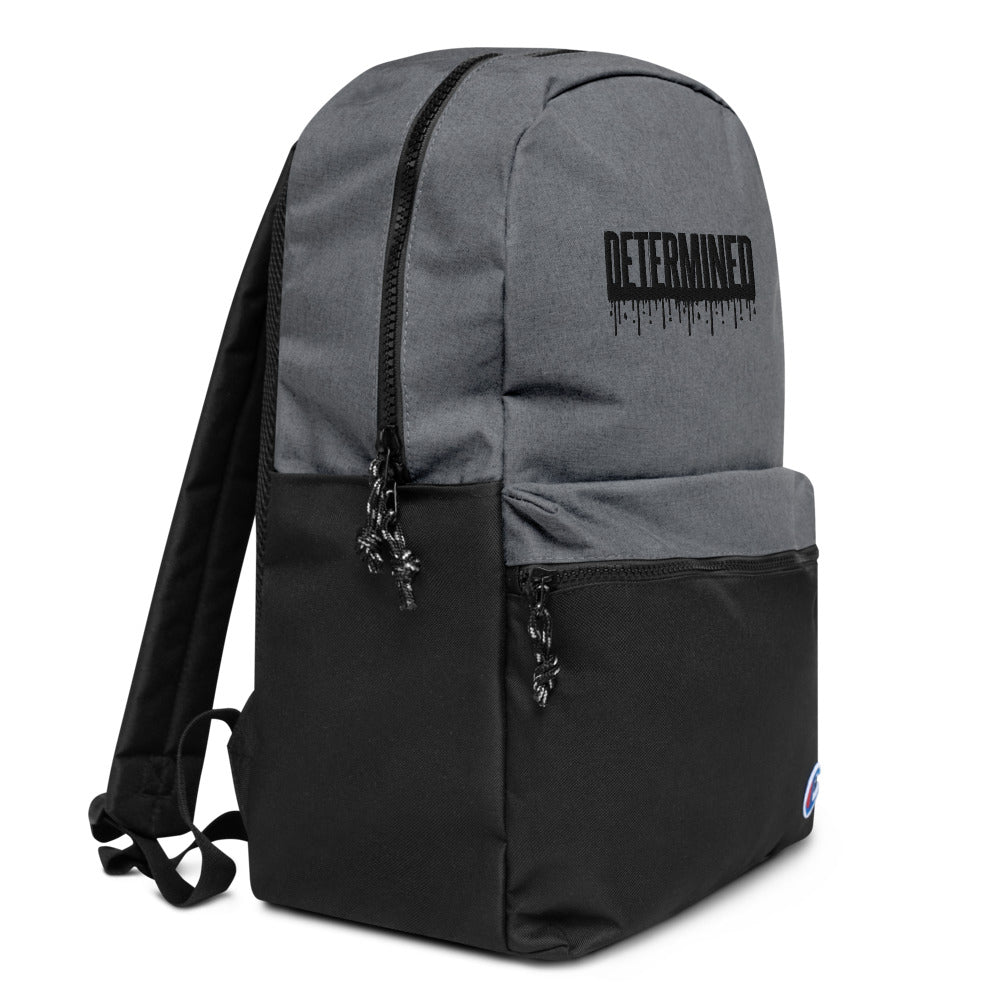 Determined Drip - Embroidered Champion Backpack