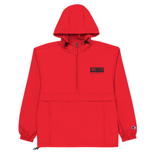 Determined Drip - Embroidered Champion Packable Jacket