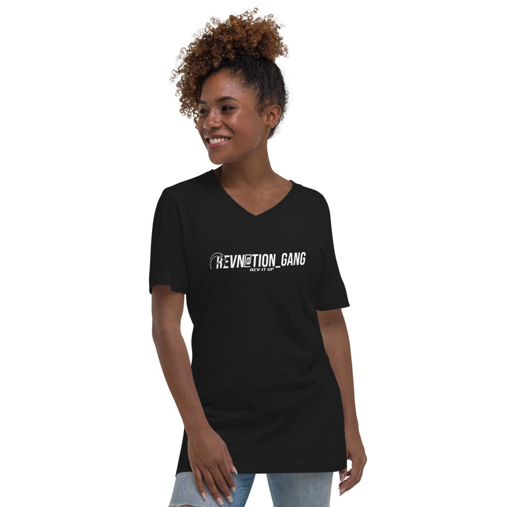 Revn@tion - Unisex Short Sleeve V-Neck T-Shirt